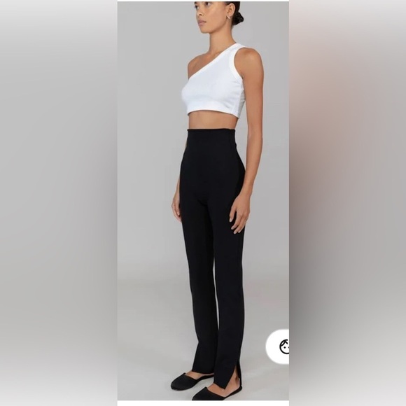 LESET Rio Stretch Ponte Slim Black Pants - Picture 2 of 6